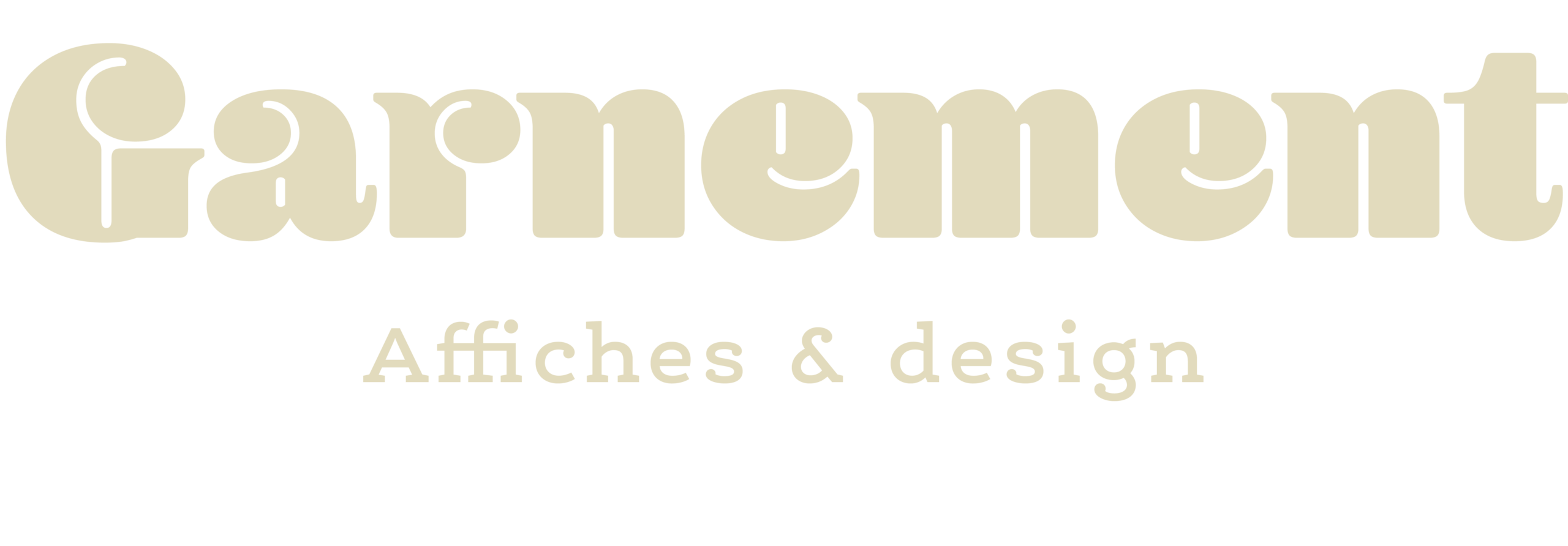Logo Garnement beige